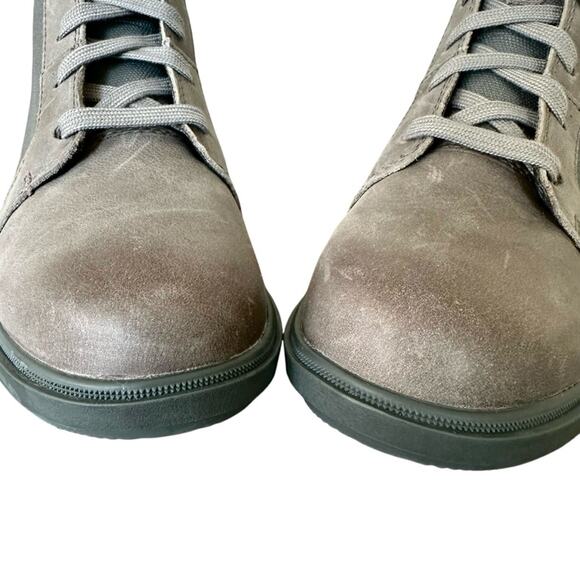 Sorel Boots Evie II Gray Wedge Lug Sole Gorpcore New Size 7 Lace Up Fall Winter - Picture 7 of 10